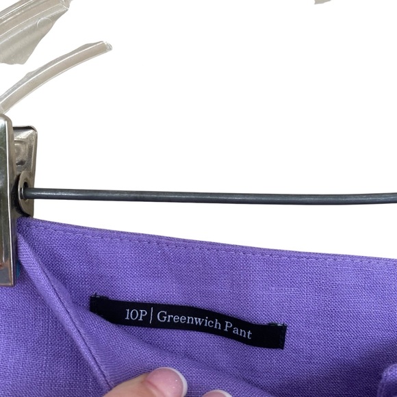 Talbots 100% Linen‎ Lavender Purple Greenwich Pant Size 10 - Picture 5 of 7